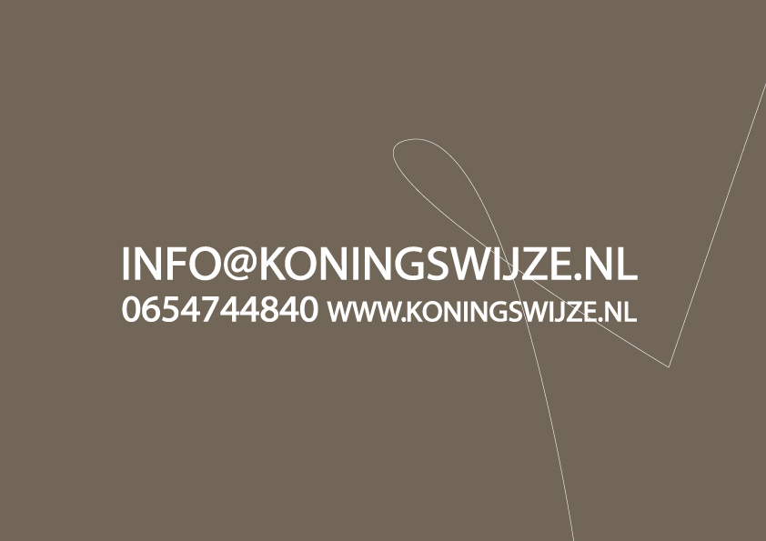 Week 2 - Visite kaart Koningswijze in concept af 